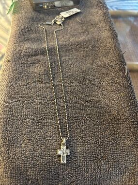Sterling Silver Cross Pendant Necklace - Silver